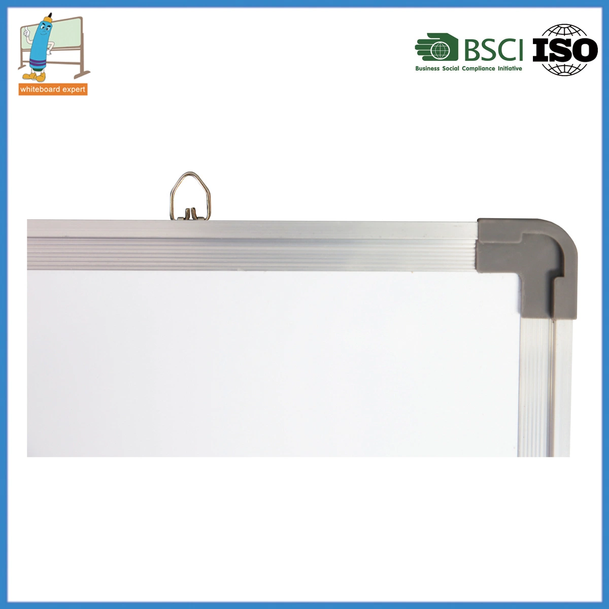 Custom Size Silver Aluminum Frame Double Sided White Board