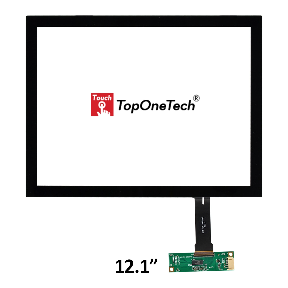 12.1 12 Inch IPS TFT LCD Display Monitror Module Optical Bonding Anti-Vandal Toughened Glass Touch Panel Film Screen