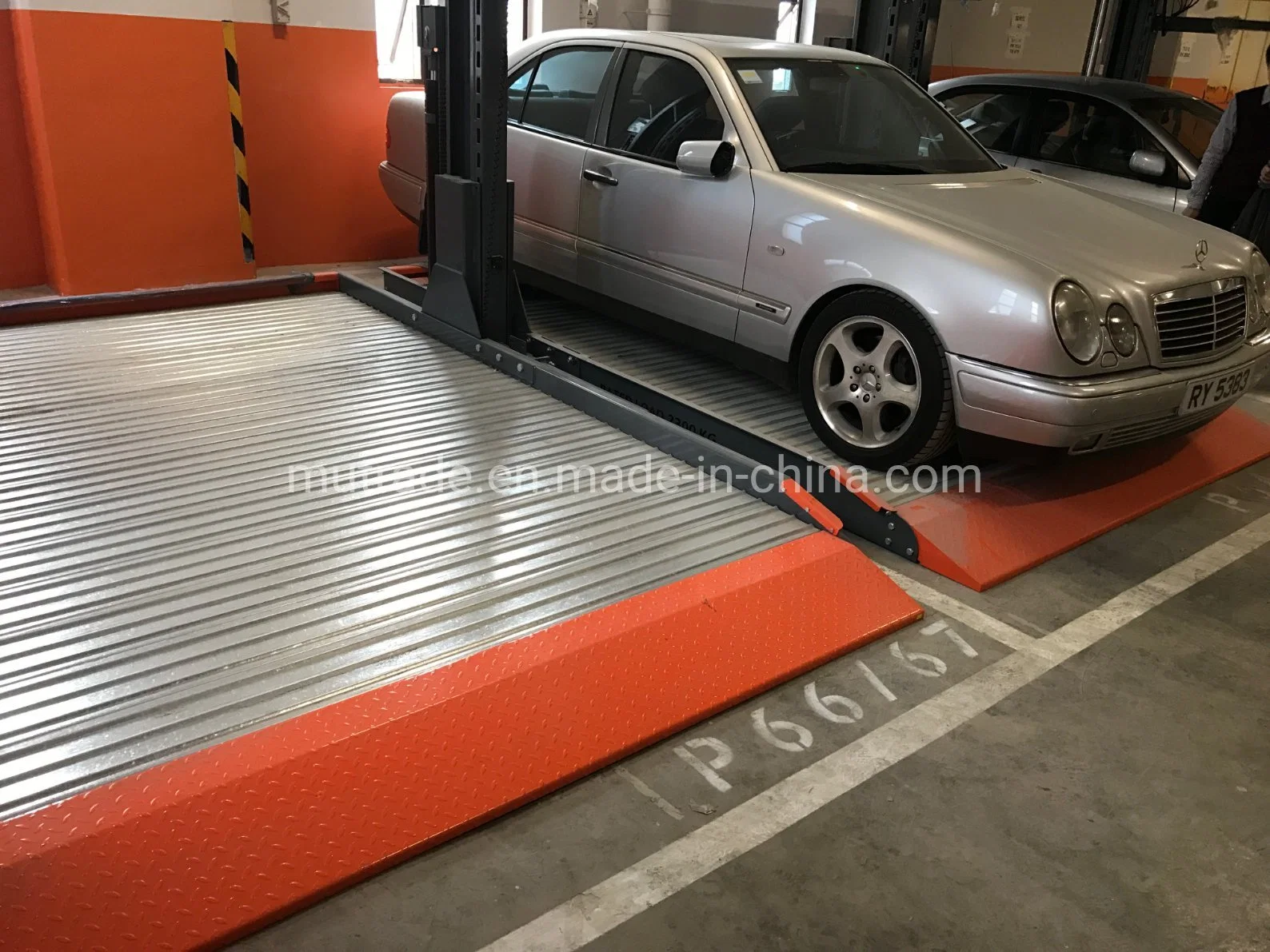 Smart Outdoor 2 Post Simple Car Elevator Garage Car Parking Lift