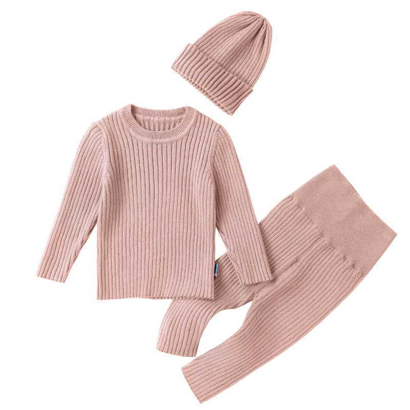 2023 Herbst Winter Kleinkind Kinder Chunky Knit Vintage Pullover Mädchen Jungen Langarm Pullover Baby Sweater Loose Top