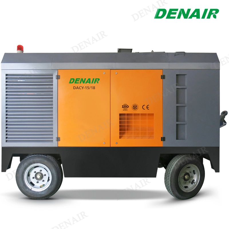 Diesel Driven Air Compressor for Copper Mine Project (No Wheels)