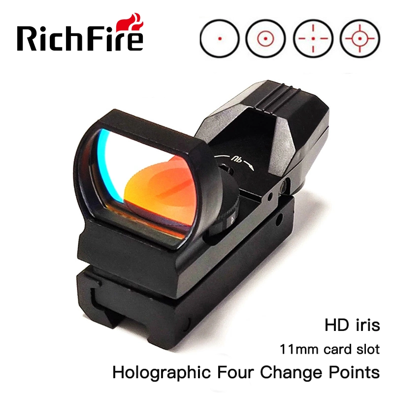 Richfire 4 Reticle Reflex Sight 11mm 20mm Red Green DOT