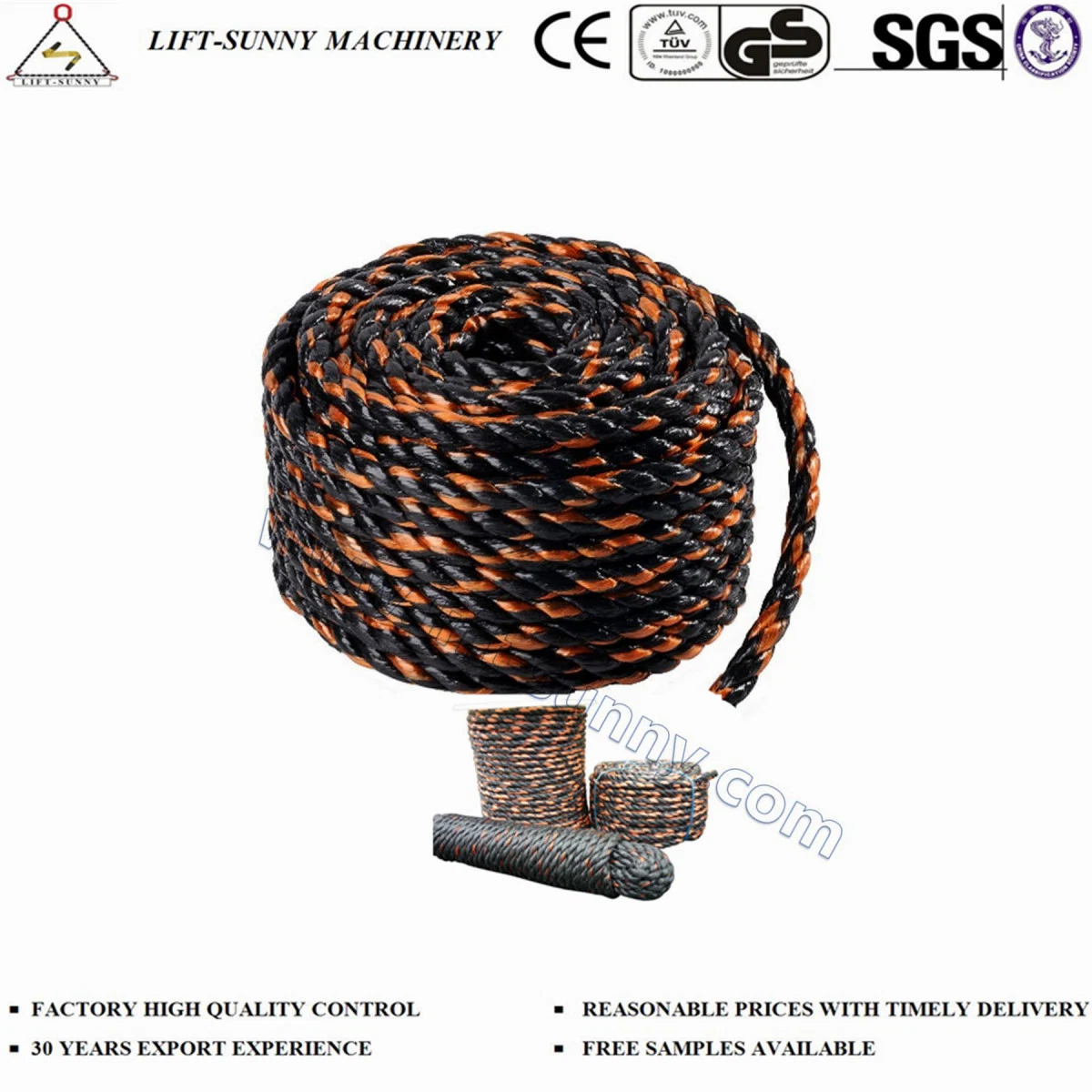 Ropes 3 Strands California Truck Rope PE/PP Rope