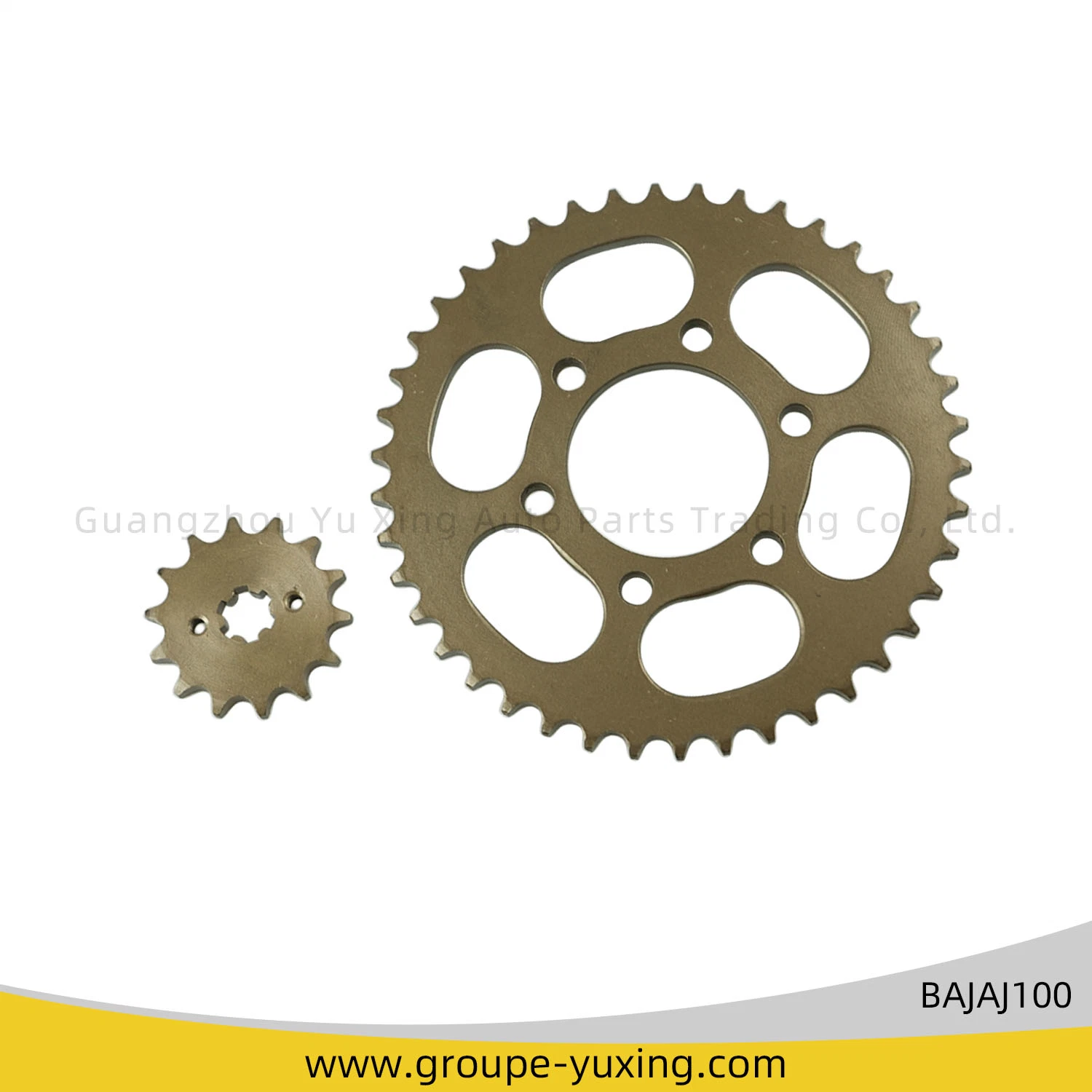 Bajaj Motorcycle/Motorbike Spare Parts Sprocket Kit+Chain