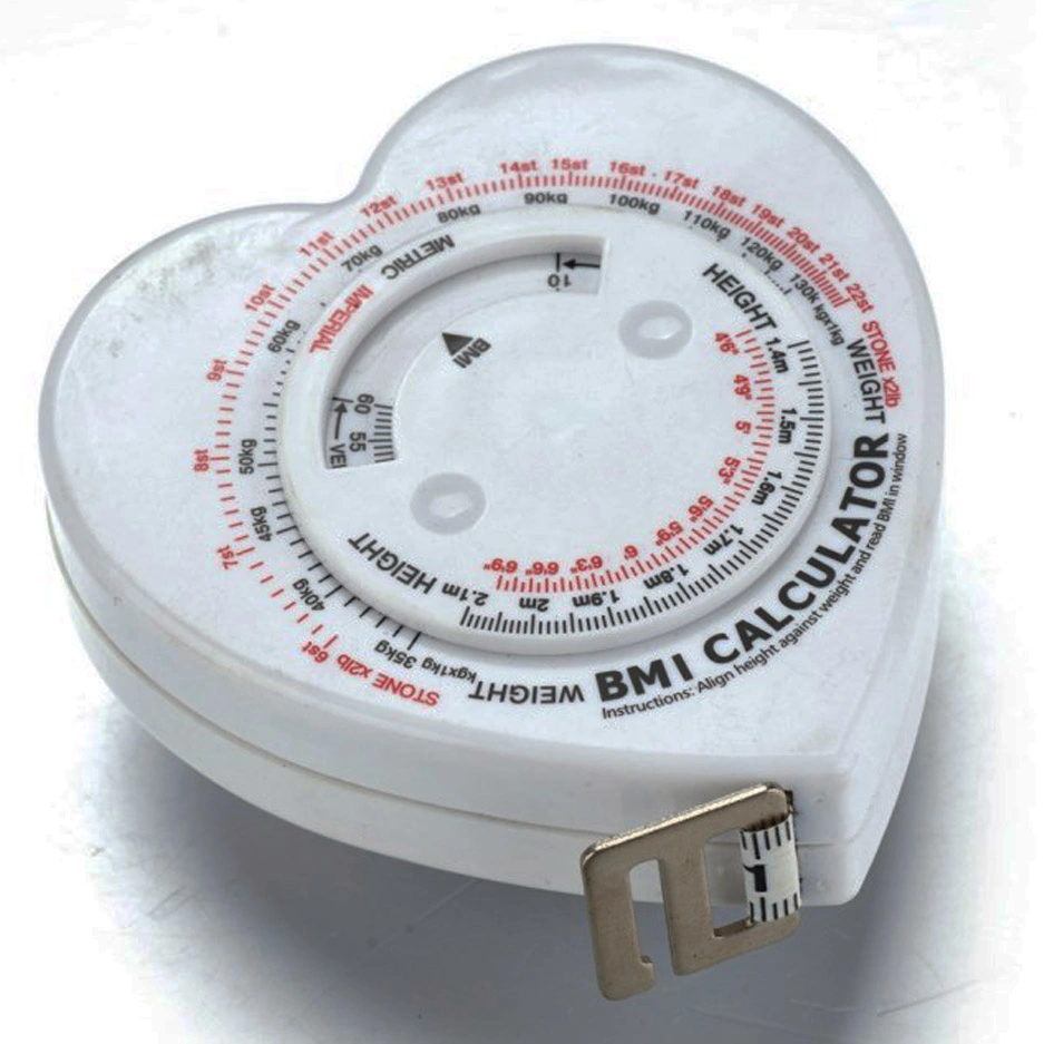 High quality/High cost performance  Portable Body Mass Index Calculator BMI Measure Tape for Diet Weight Loss