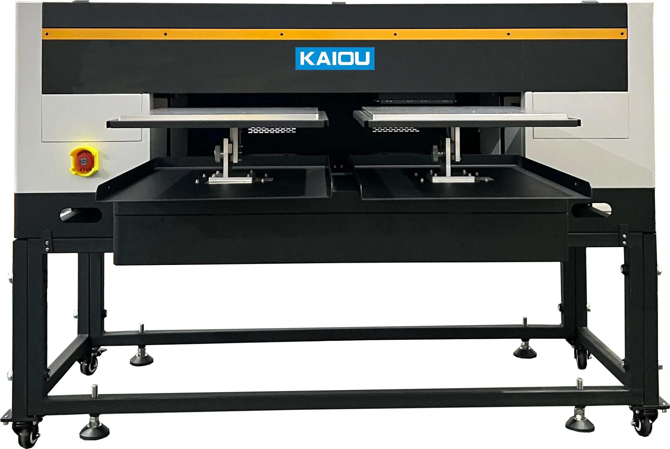 2023 Kaiou New Double Station DTG Printer 8 Colors with 4PCS Print Heads for T-Shirt