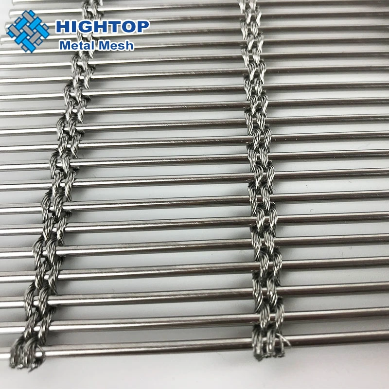 Hotel Decoration Stainless Steel Architectural Cable Woven Wire Drapery Mesh Panels