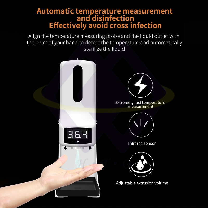 Nuevo dispensador automático de jabón de temperatura para desinfección de temperatura