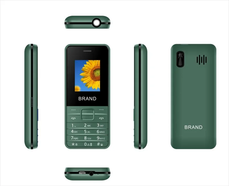 Cheapest Feature Phone Cellphone Support Customized Color, with Big Torch and Battery