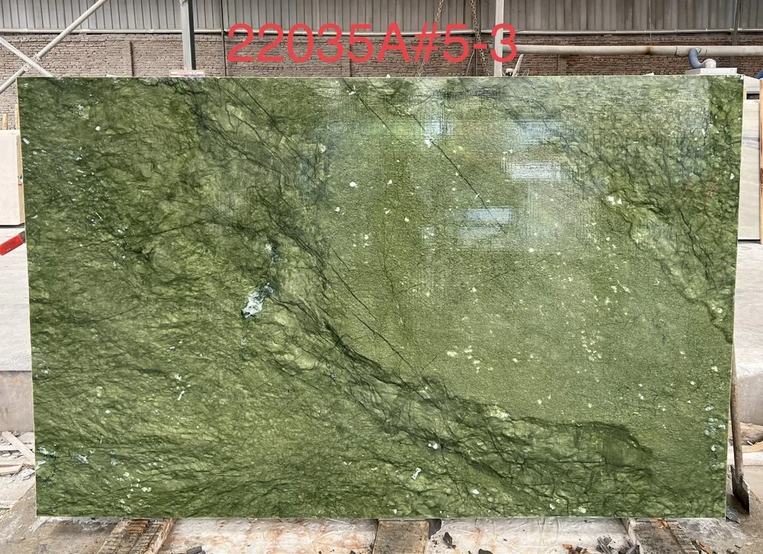 Matériau de construction Pierre naturelle Ming marbre vert pour intérieur commercial Projets Marmol