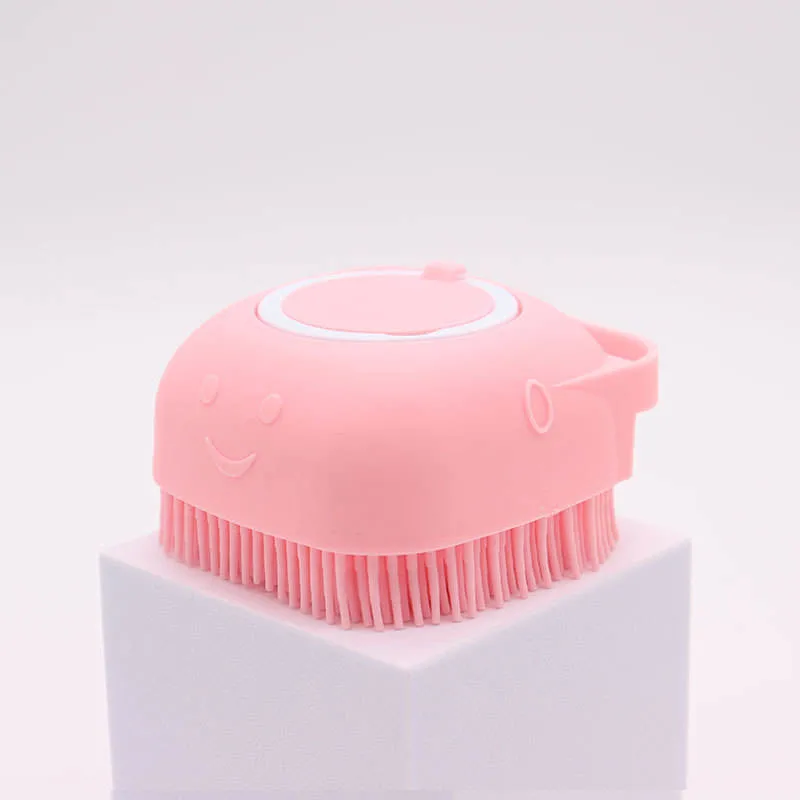 Brosse de bain de massage en silicone multi-couleurs Comb pour cheveux et Fourrure