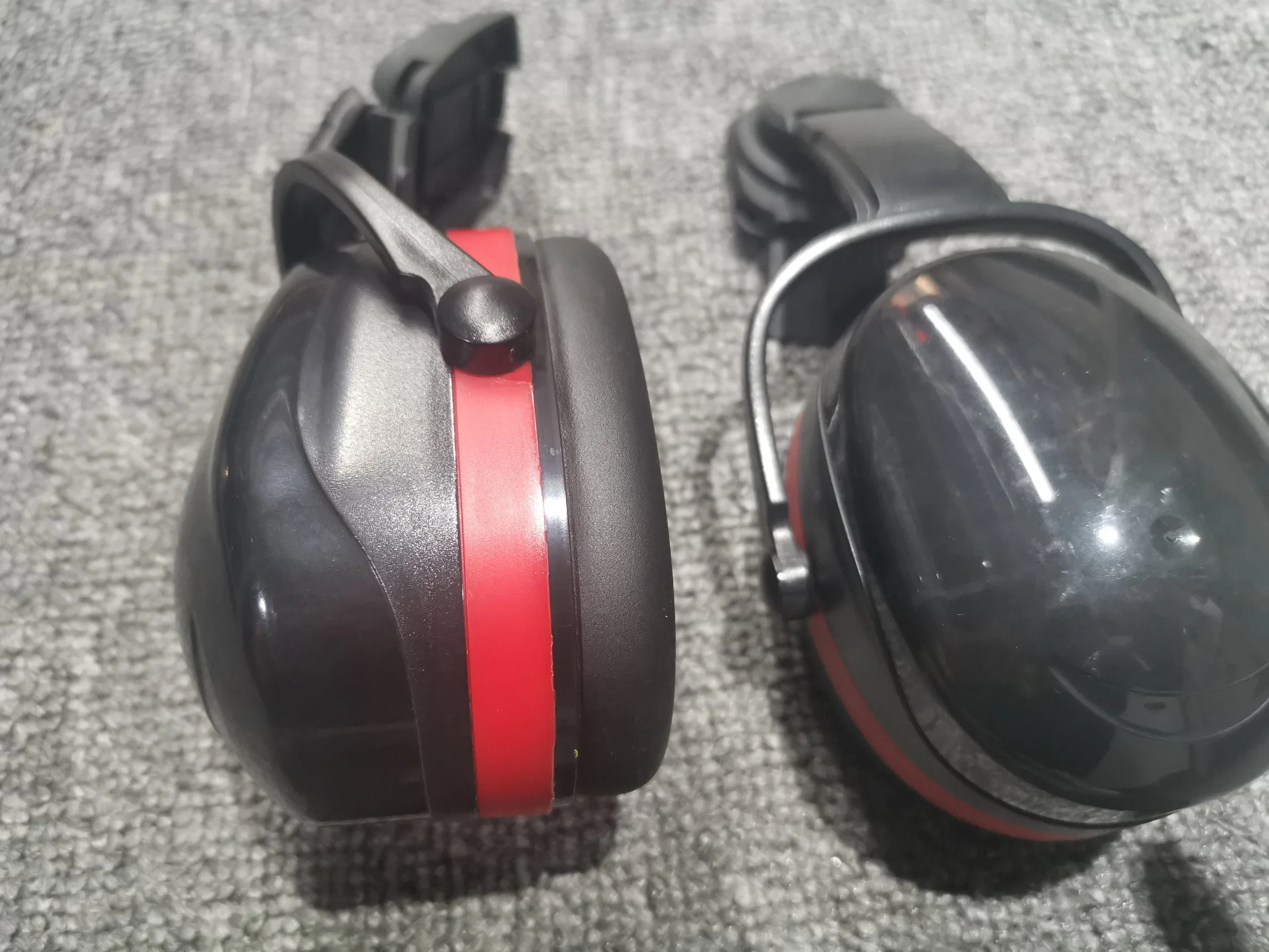 Protección auditiva Non-Metal PPE CE EN352-3: de 2003 Cap-Mounted plástico sin Metal Muff oído Ear Muffs montado en el casco de protección de seguridad de los EPI Muff oído para casco