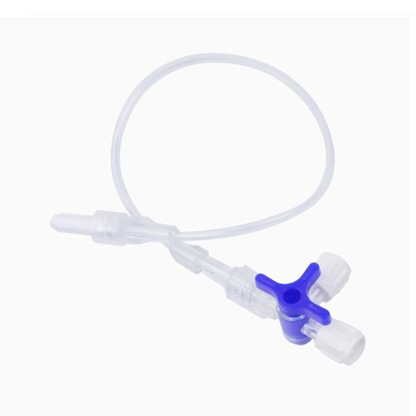 Medical Disposable High Pressure 3/2 Way Stopcock IV Extension Lines Connecting Tube Luer Lock