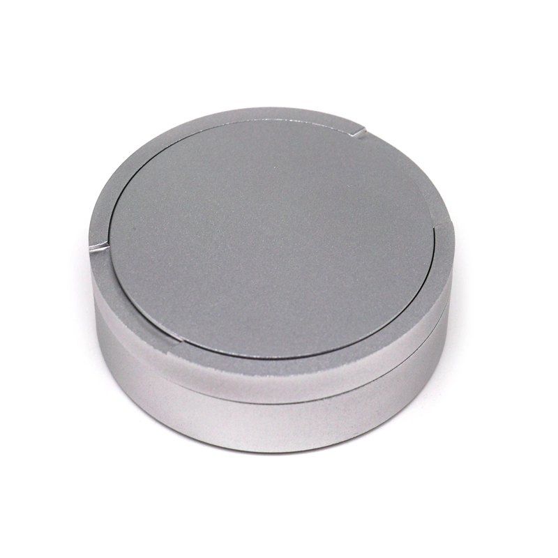 China CNC Custom Parts Aluminium Slim Can Silver Catch Lid High quality/High cost performance  Snus Cans and Portioners Snus Accessories