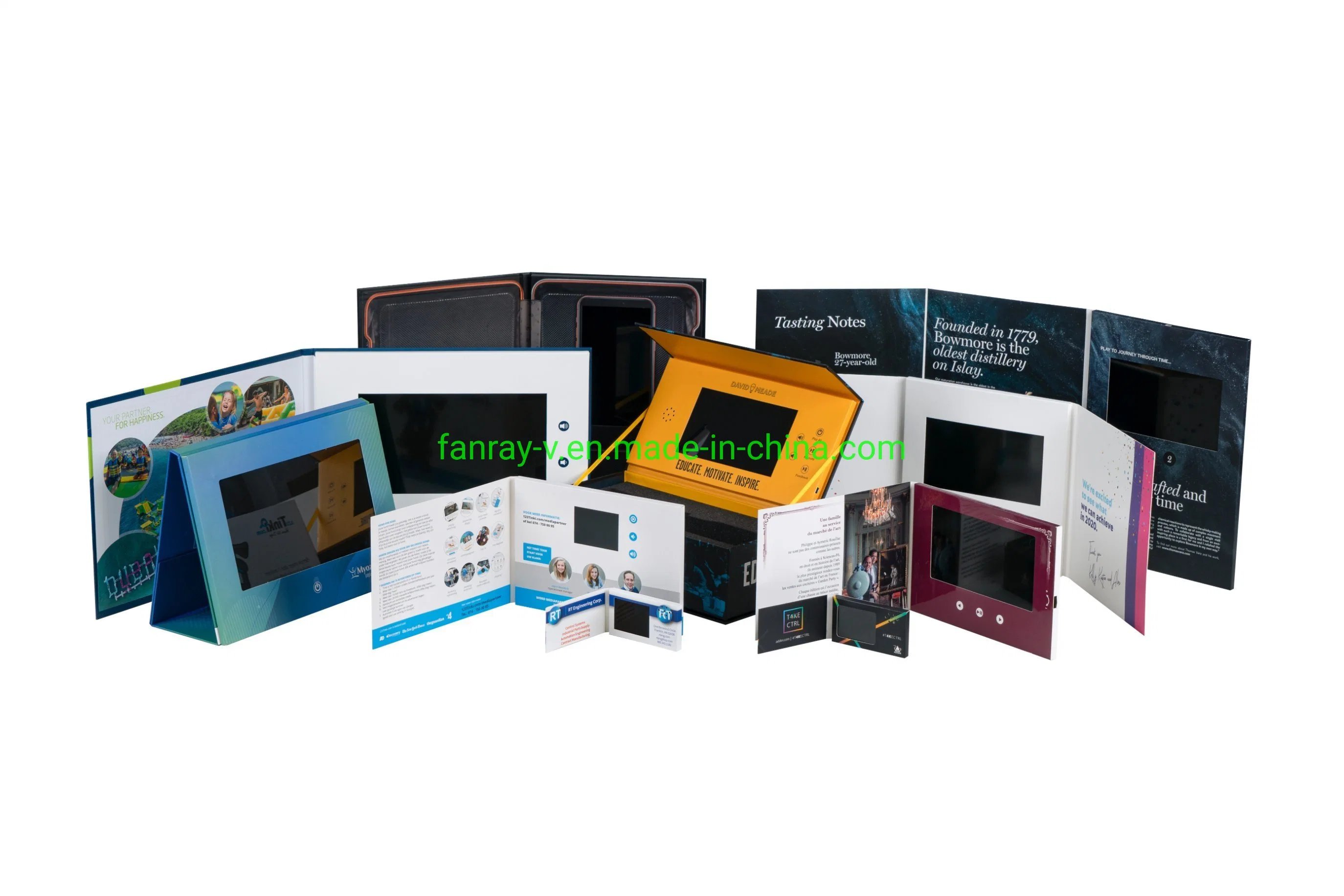 A5 5inch Video Folder Video Mailer Video Brochure Card Video Business Card