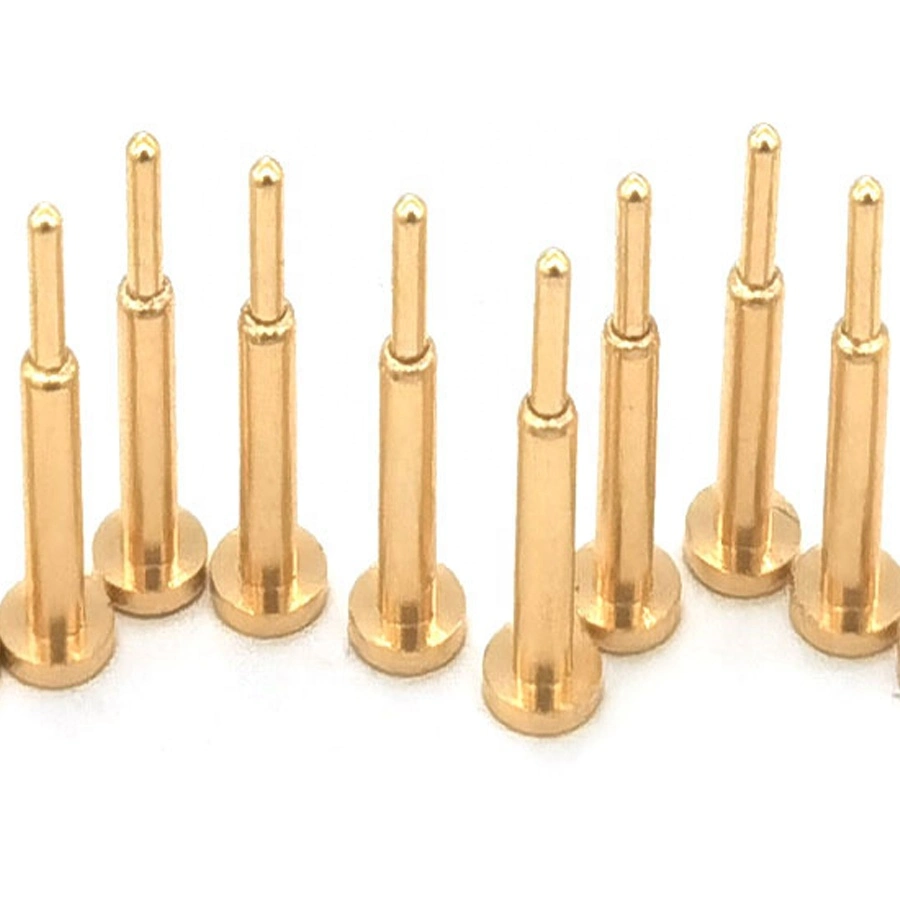 China Suppliers Custom Brass Pogo Pins Connector Dowel Electrical Plug Copper Waterproof Pogo Pin for Beauty Equipment