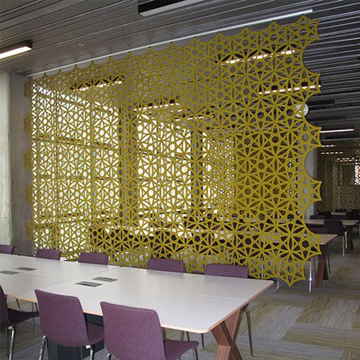 Sound Absorbing Polyester Panels Pet Acoustic Room Divider Hanging Room Partition Screen