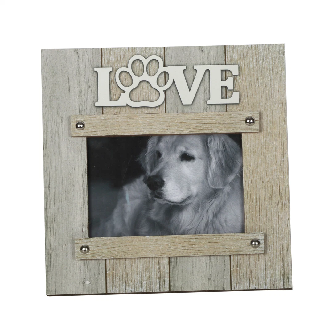 Dog Foot Print Table Stand Picture Frame