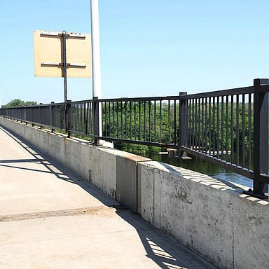 RSs-CB055 recubierto de polvo de acero de seguridad de puente de barandilla