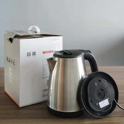 Home Appliance with Typical Design Stainless Steel Single Wall Electric Kettle with Easy to Read Light Indication