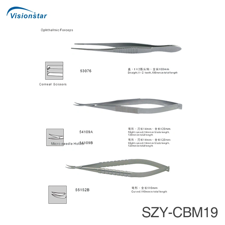 Ophthalmic Surgical Instruments Szy-Cbm19 Ophthalmic Operation Instrument Set