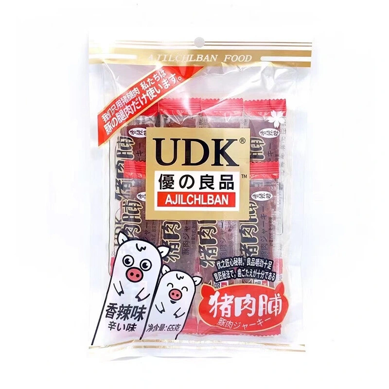 Wholesale/Supplier Chinese Snacks Six Flavors Dried Pork Slices Delicious Meat Snack