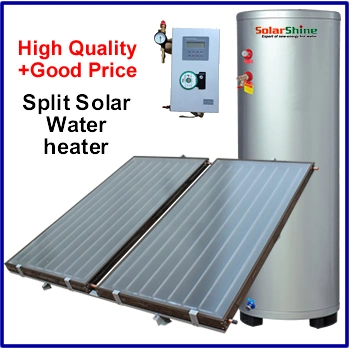 Supply Split Pressurized Type Solar Water Heater with Flat Plate Solar Collector Panel