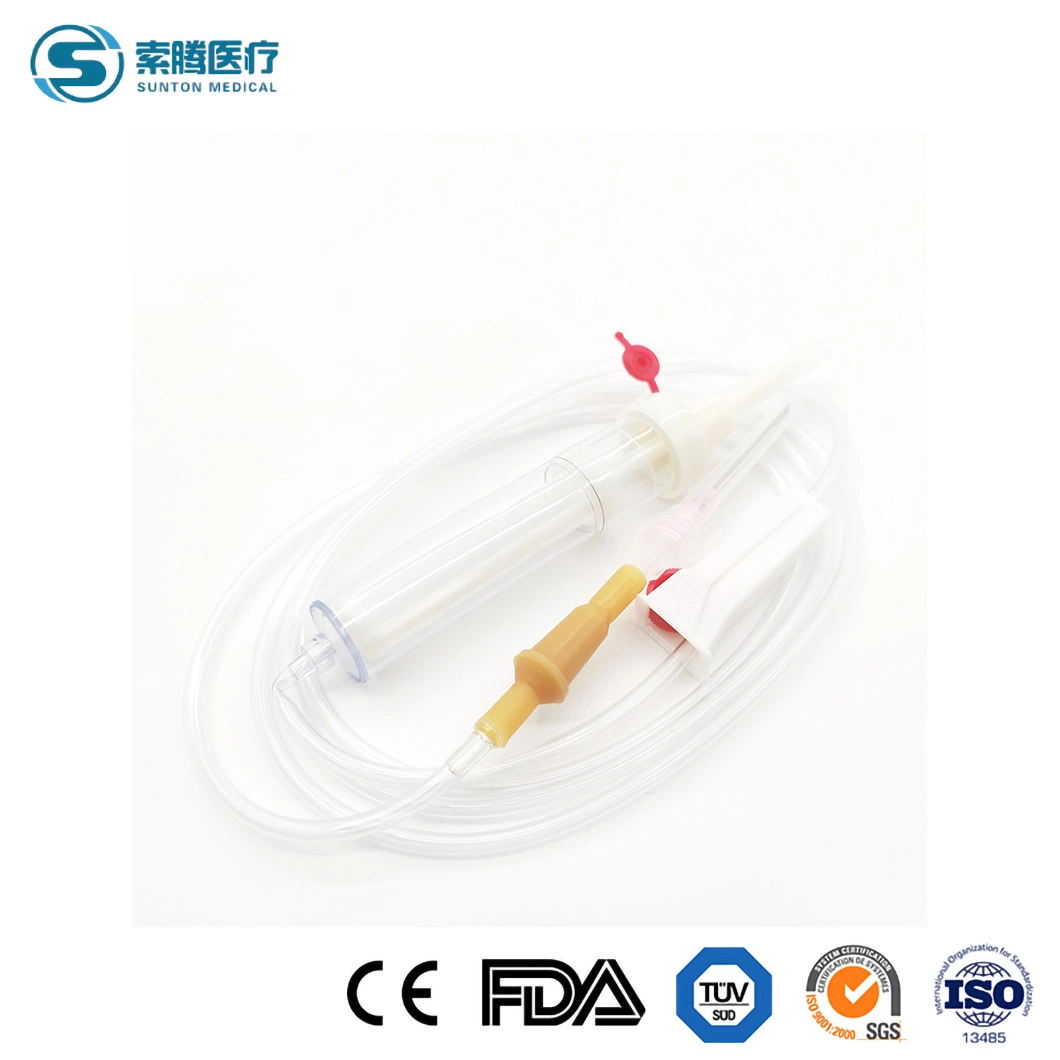 Transfusão Sunton defina as peças a China a transfusão de sangue Definir Fábrica material PVC sangue médica IV dando definir a transfusão de sangue estéril de Dispositivo de transfusão de sangue definido