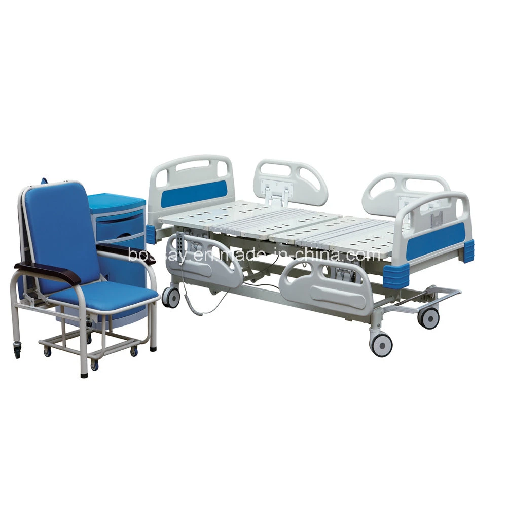 Cinco Função Móveis Hospitalares Elétricos Cama de UTI Cama Hospitalar (BS-858)