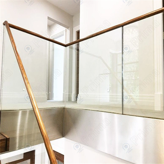 Prima Glasgeländer Luxus modernes Design Stil Indoor Stair U Kanalgeländer