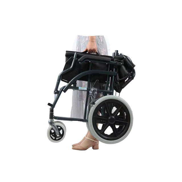 Hot Sale Foldable Lightweight Portable Wheelchair for Adult Elderly