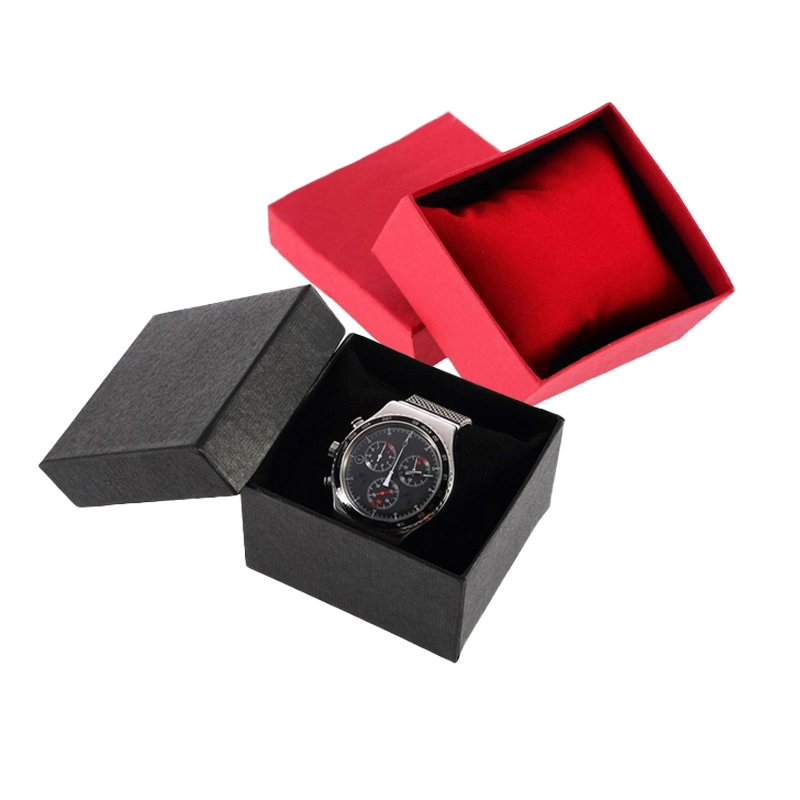 Индивидуальный цвет и индивидуальный дизайн Комплект логотипов Упаковка картонной упаковки Хранение Одноместный Упаковка Luxury Watch Подарочная коробка