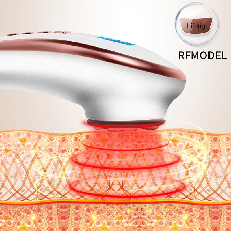 Multifunction Mini RF Facial Lifting Home Use LED Light Beauty Skin Tightening Massager Machine