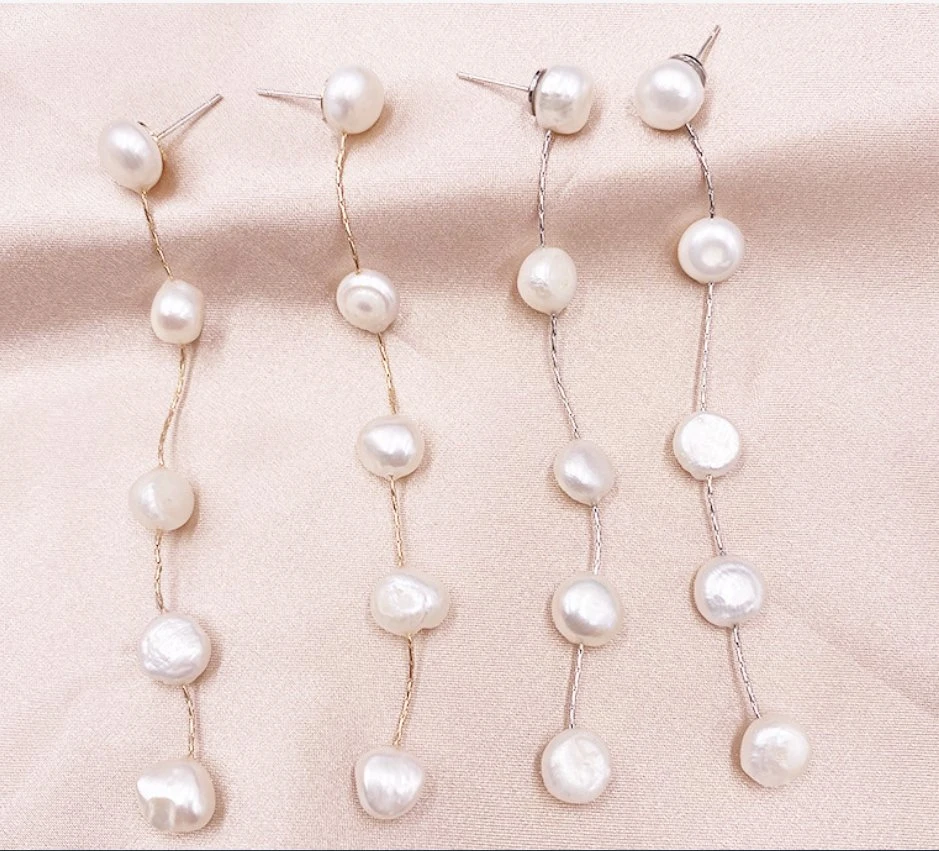 Fashion Natural Pearl Long Earring Jewelry. Fashion Fresh Water Long Earring Jewelr, Fashion Accessories