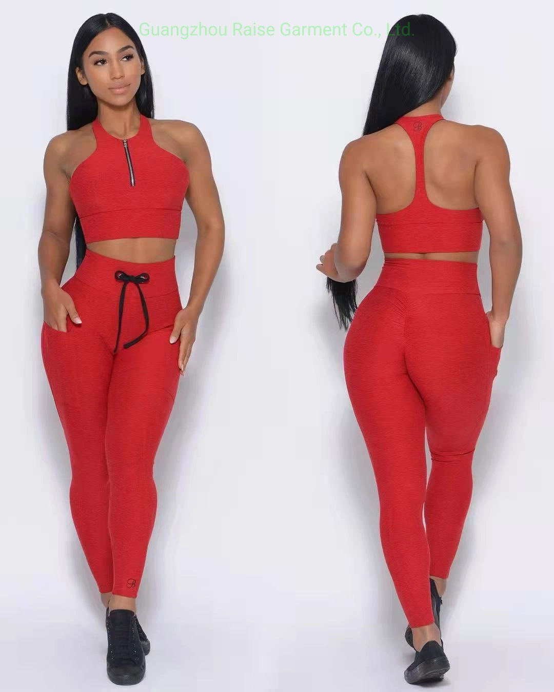 Custom propre marque des vêtements de sports yoga Les femmes des jambières transparente