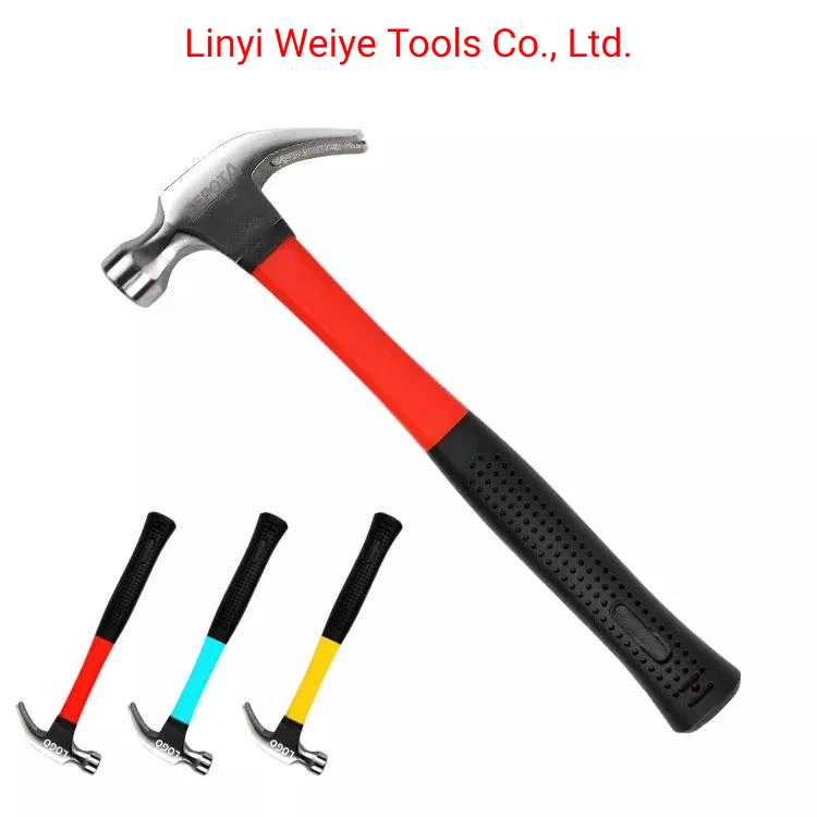 Economy Type Cheaper Claw Hammer with Fibergalss Handle