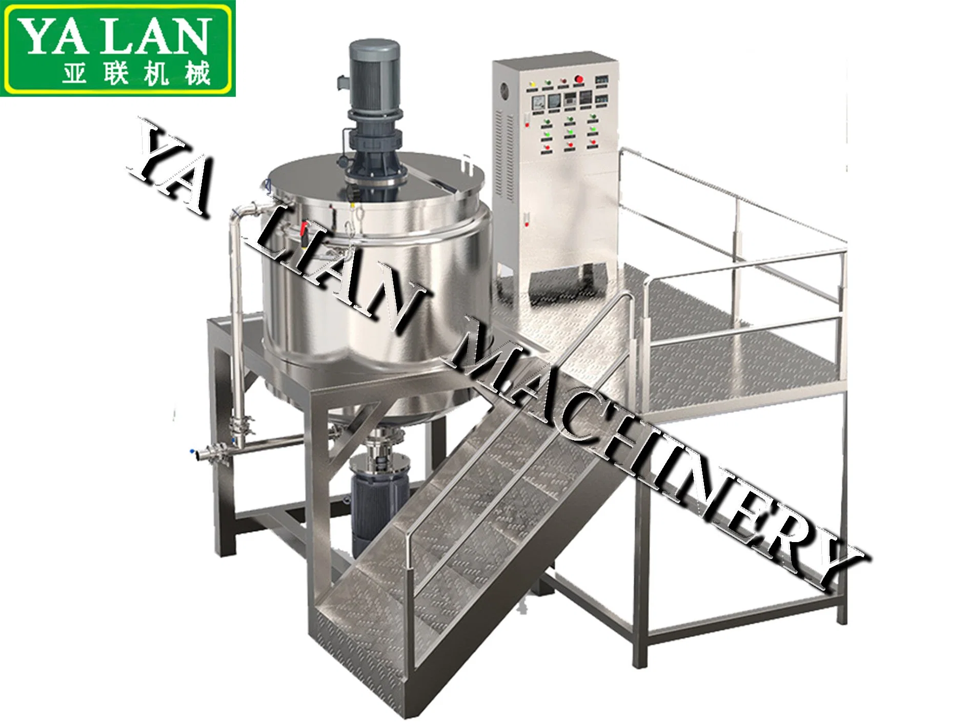 Fully Automatic High Pressure Homogenizer Mixer Alcohol Gel Hand Sanitizer Liquid Soap Making Machine Price
