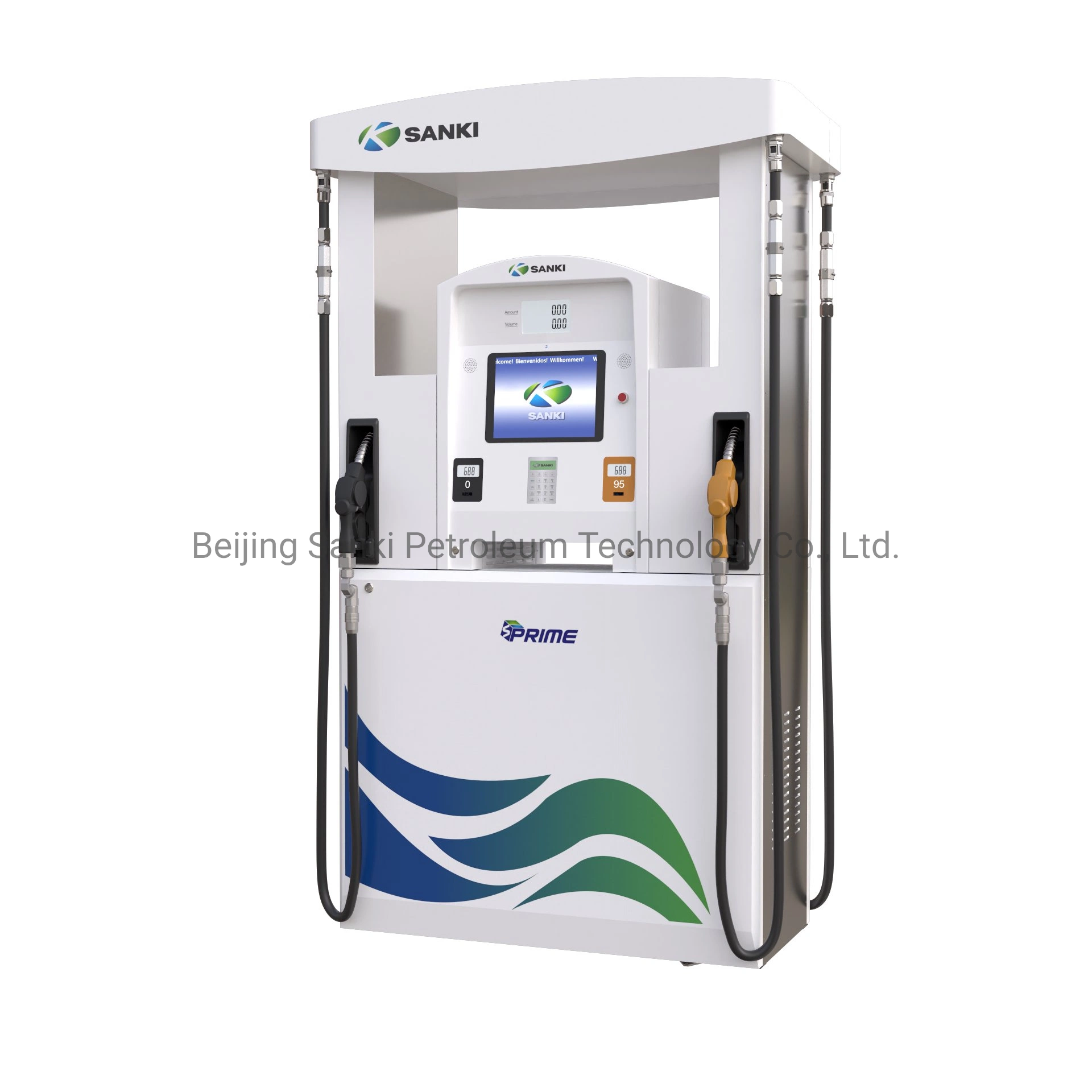 Sanki Excellent Quality Best-Selling Seriou Fuel Dispenser with 4 Nozzles