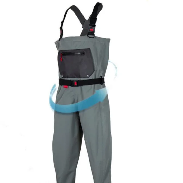 Fly Fishing Equipment pecho asequible transpirable impermeable Wader para Hombres