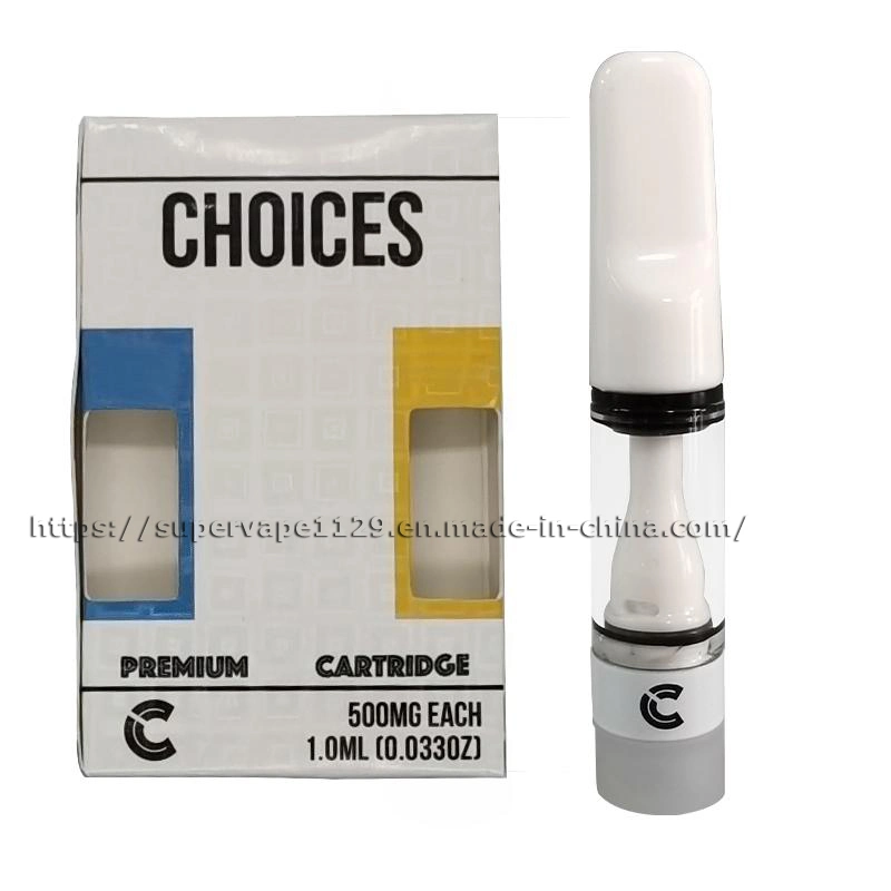 Hot Choices Vape Cartridges Atomizers Full Ceramic Cart 510 Thread 20 Colors 0.5ml Sticker Empty Oil Carts
