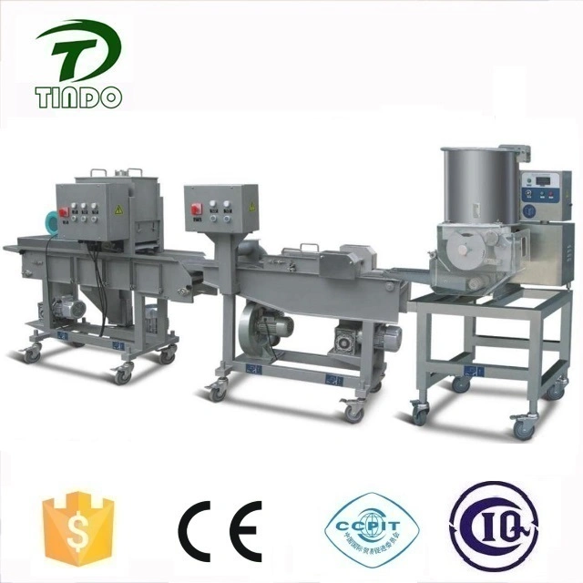 Full Automatic Burger Patties Rolling Form Making Machine Nuggets Production Line