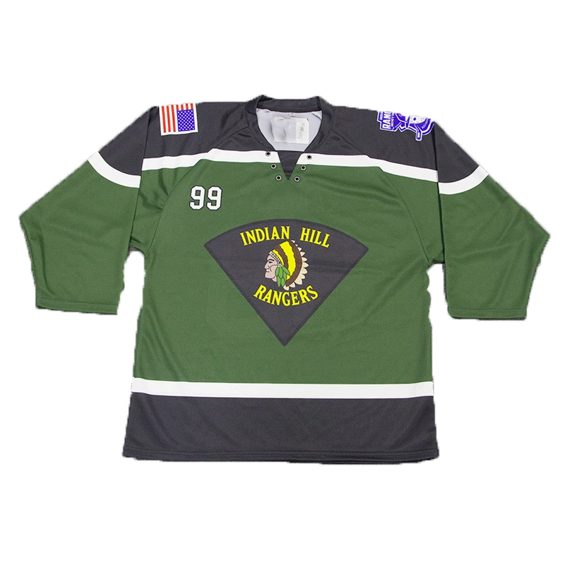 Embroidery Sublimation Custom Clothing Team Reversible Recycled Ice Hockey Jersey Goalie Shirts