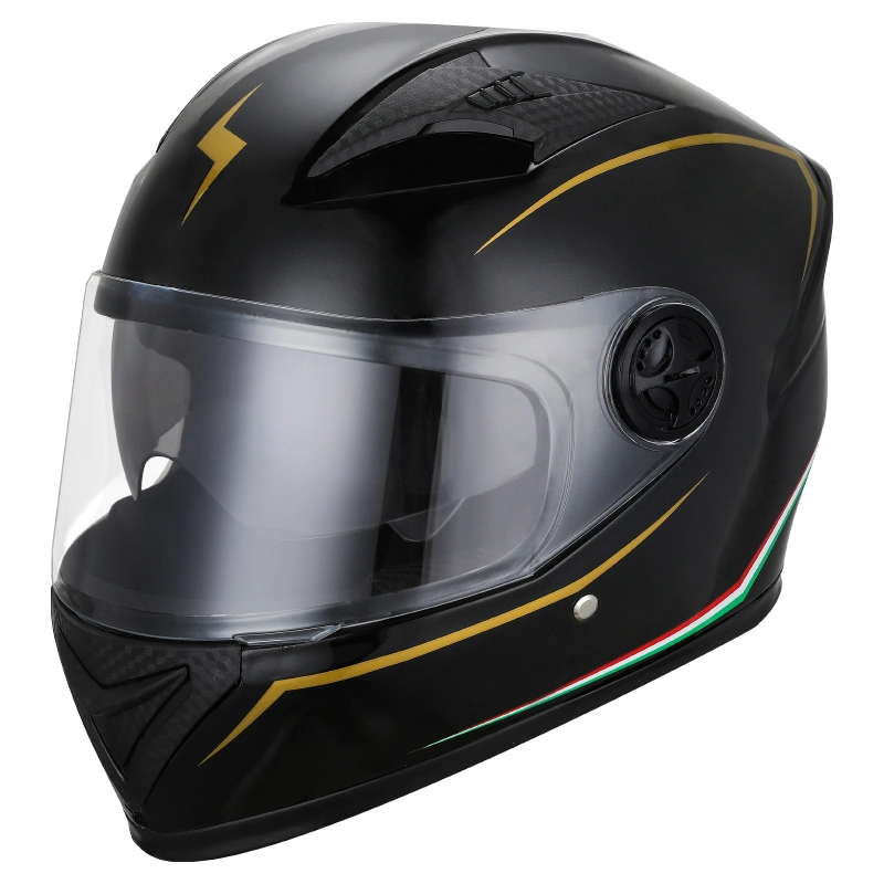 Les ventes d'usine de haute qualité Electric Motorcycle Double Face a révélé l'objectif plein casque moto hors route Motocicleta Casco casque de sécurité de protection de Motocross Crash