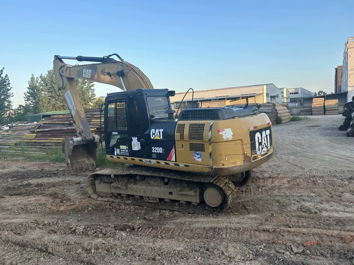 Lndustry pesados usados na Cat305 Escavadeira de esteiras Cat320 Cat320d máquinas de escavação