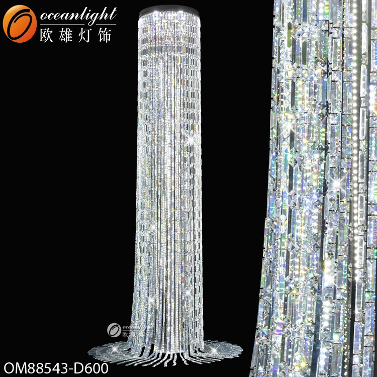 Luz do projeto não é caro grandes lustres de cristal para hotéis Om88543