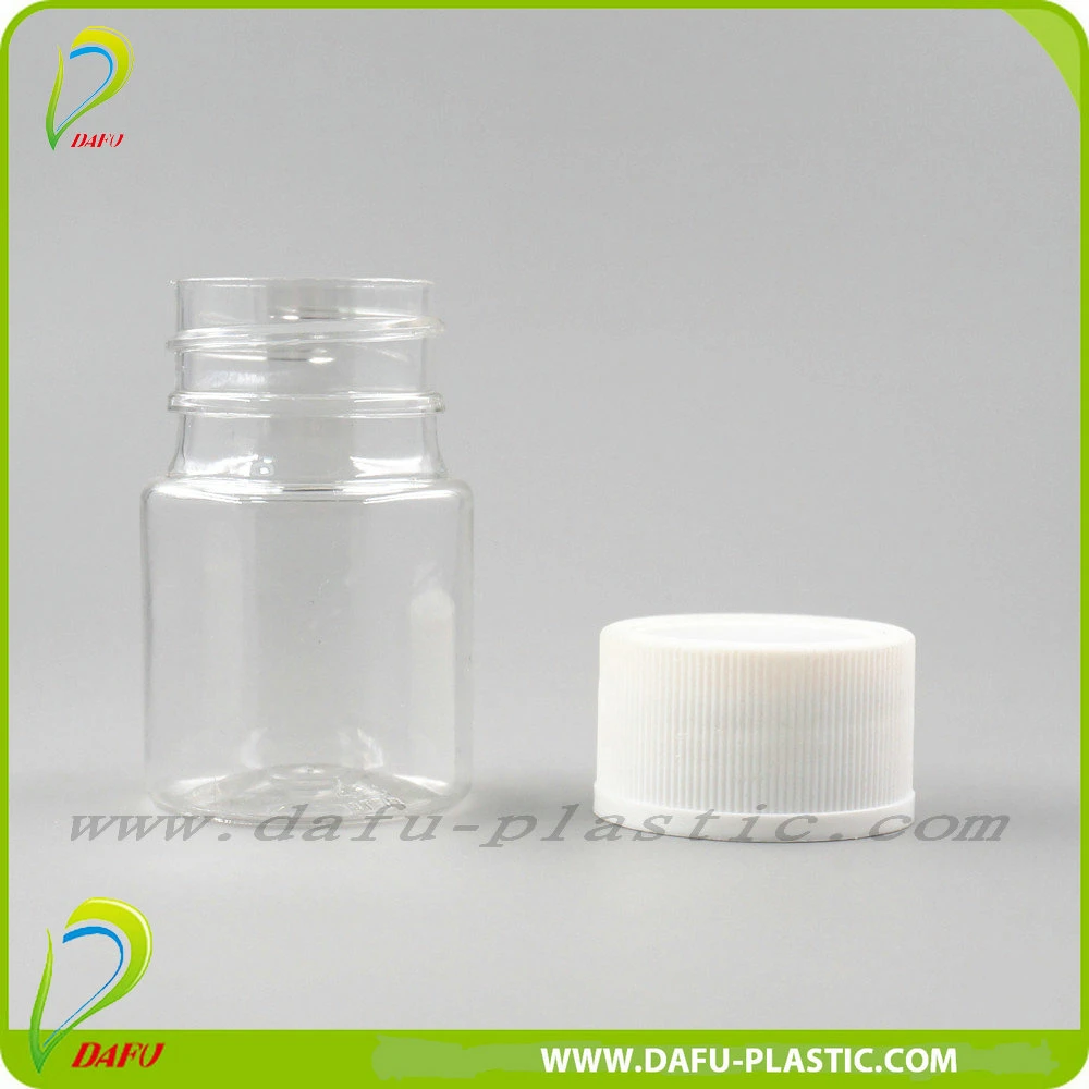 30ml Pet Plastic Pill Tablet Vitamin Bottle with Screw Cap