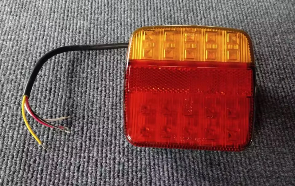 12V Square Tail Light Fit for Trailer LED Square Combination Trailer Tail Lights