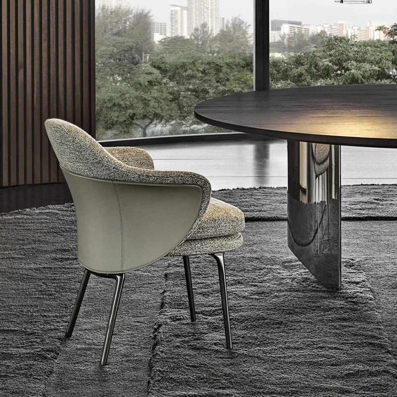 New Fashionable Luxury Soft Fabric Iconic Dining Seating Chair