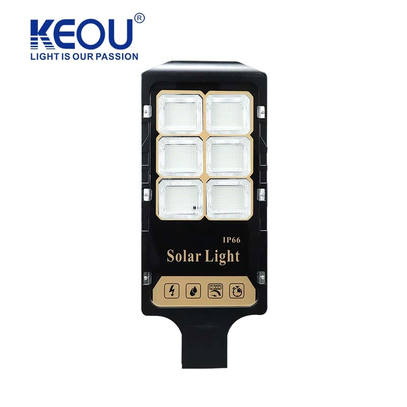 Keou Garden Light 100W 200W 250W 300W IP65 Waterproof Remote Control LED Solar Street Light