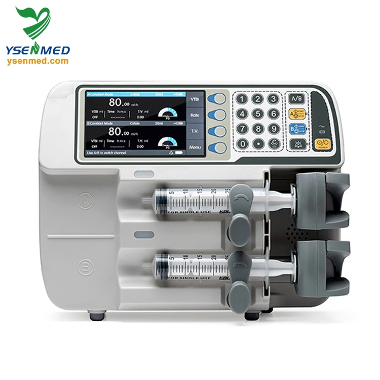 Yszs-620 Medical Instrument Double Channel Infusion Pump Syringe Pump Medical Equipment